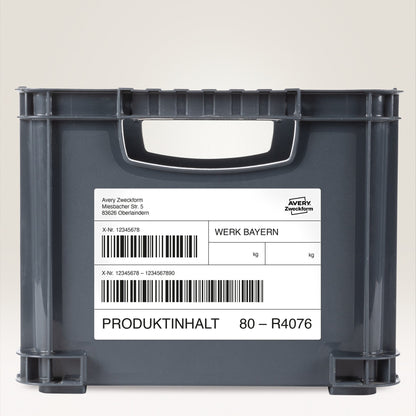 Avery Zweckform Folienetikett 99,1 x 42,3 mm (B x H) weiß 240 Etik./Pack.
