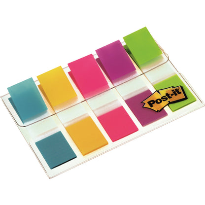 Post-it® Haftstreifen Index Mini 43,2 x 11,9 mm (B x H) türkis, gelb, pink, lila, limonengrün 20 Bl./Block 5 Block/Pack.