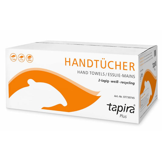 tapira Papierhandtücher 23 x 31 cm (B x L) Papier, 100 % recycelt weiß 2.880 Bl./Pack.