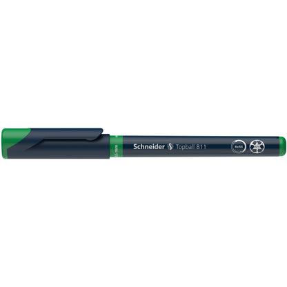 Schneider Tintenroller Topball 811 0,5mm grün Rundspitze nicht dokumentenecht