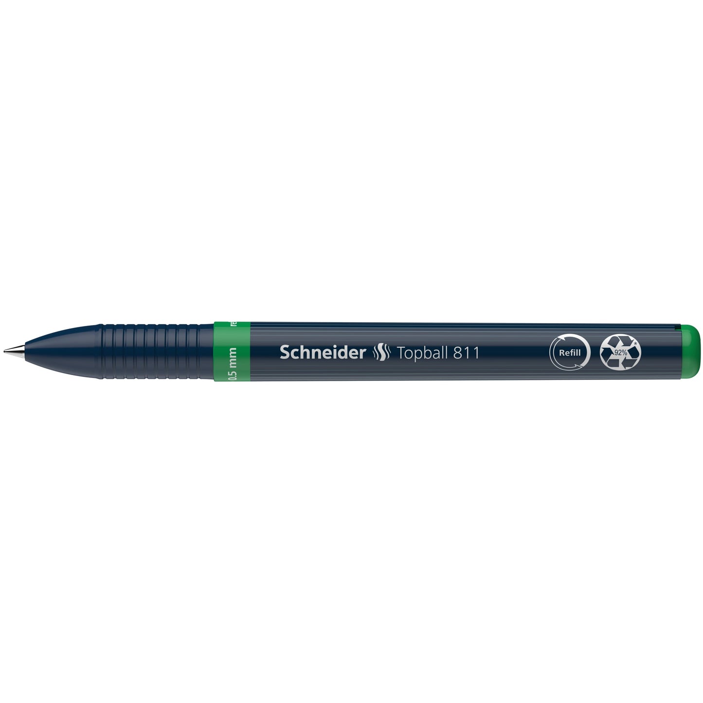Schneider Tintenroller Topball 811 0,5mm grün Rundspitze nicht dokumentenecht