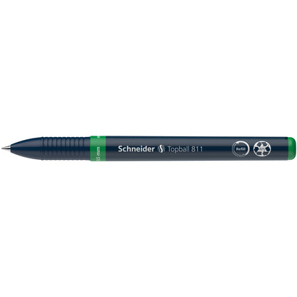 Schneider Tintenroller Topball 811 0,5mm grün Rundspitze nicht dokumentenecht