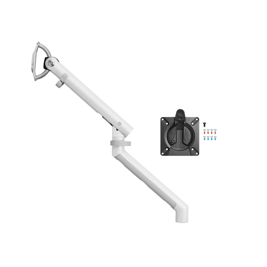 Flo Monitorschwenkarm 3-9kg Aluminium/Stahl/Kunststoff/Zink weiß