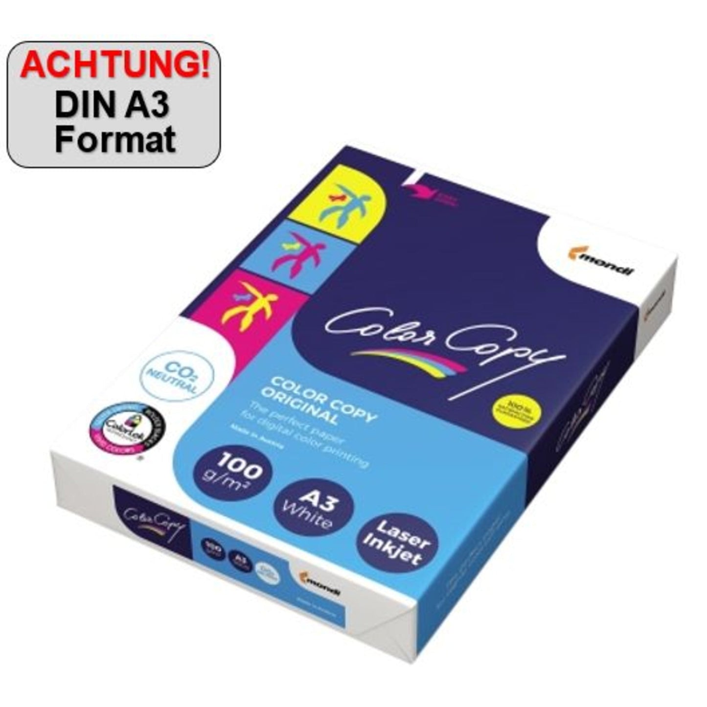 Color Copy Kopierpapier DIN A3 100g/m² elementar chlorfrei gebleicht, holzfrei weiß 500 Bl./Pack.