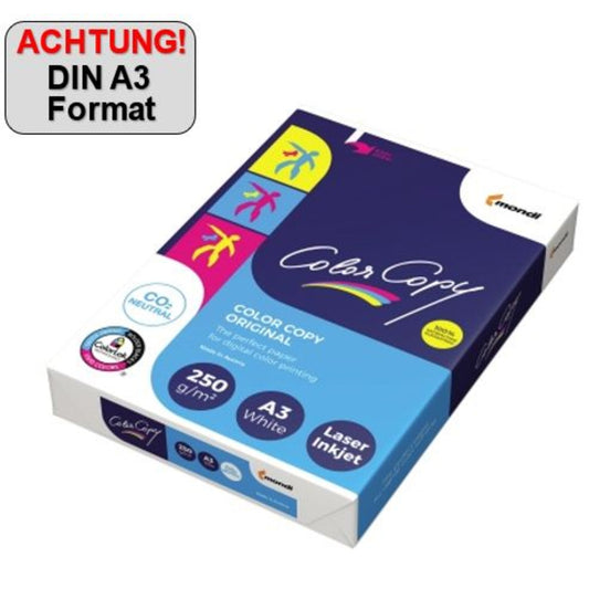 Color Copy Kopierpapier DIN A3 250g/m² elementar chlorfrei gebleicht, holzfrei weiß 125 Bl./Pack.
