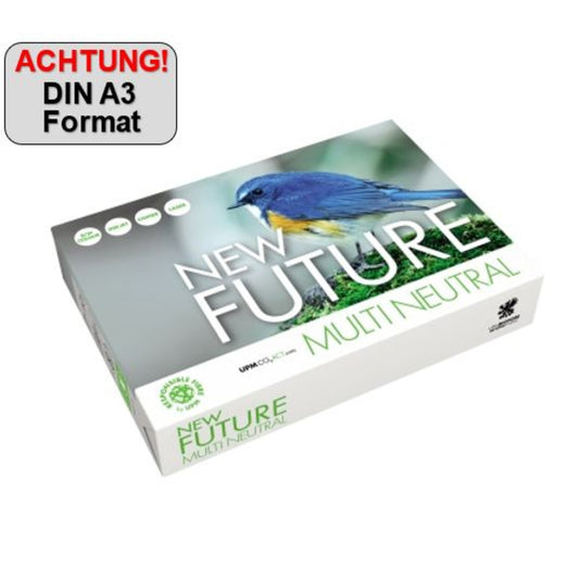 New Future Kopierpapier New Future Multi DIN A3 80g/m² weiß 500 Bl./Pack.