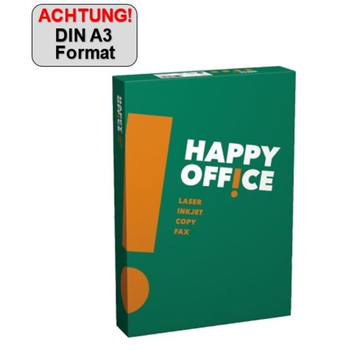 Igepa Kopierpapier Happy Office DIN A3 80g/m² holzfrei weiß 500 Bl./Pack.