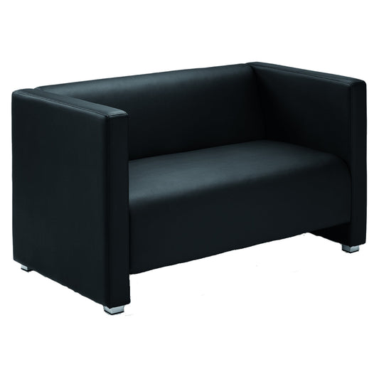 Sofa Zürich 125 x 70 x 70 cm (B x H x T) Kunstleder schwarz