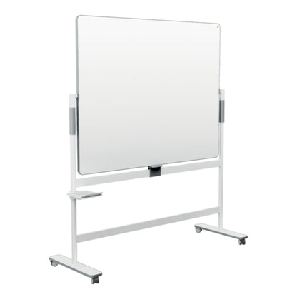 Nobo® Whiteboard Move & Meet Mobil Maße der Oberfläche: 150 x 120 cm (B x H) Tafel magnethaftend beidseitig beschreibbar inkl. Whiteboardmarker Stahl lackiert weiß