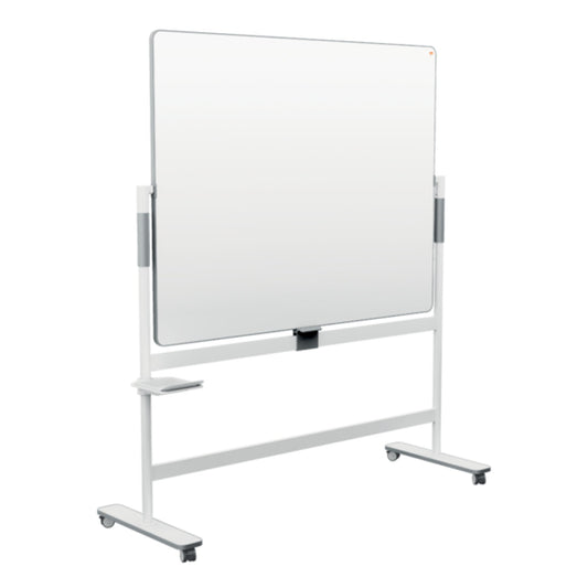 Nobo® Whiteboard Move & Meet Mobil Maße der Oberfläche: 150 x 120 cm (B x H) Tafel magnethaftend beidseitig beschreibbar inkl. Whiteboardmarker Stahl lackiert weiß