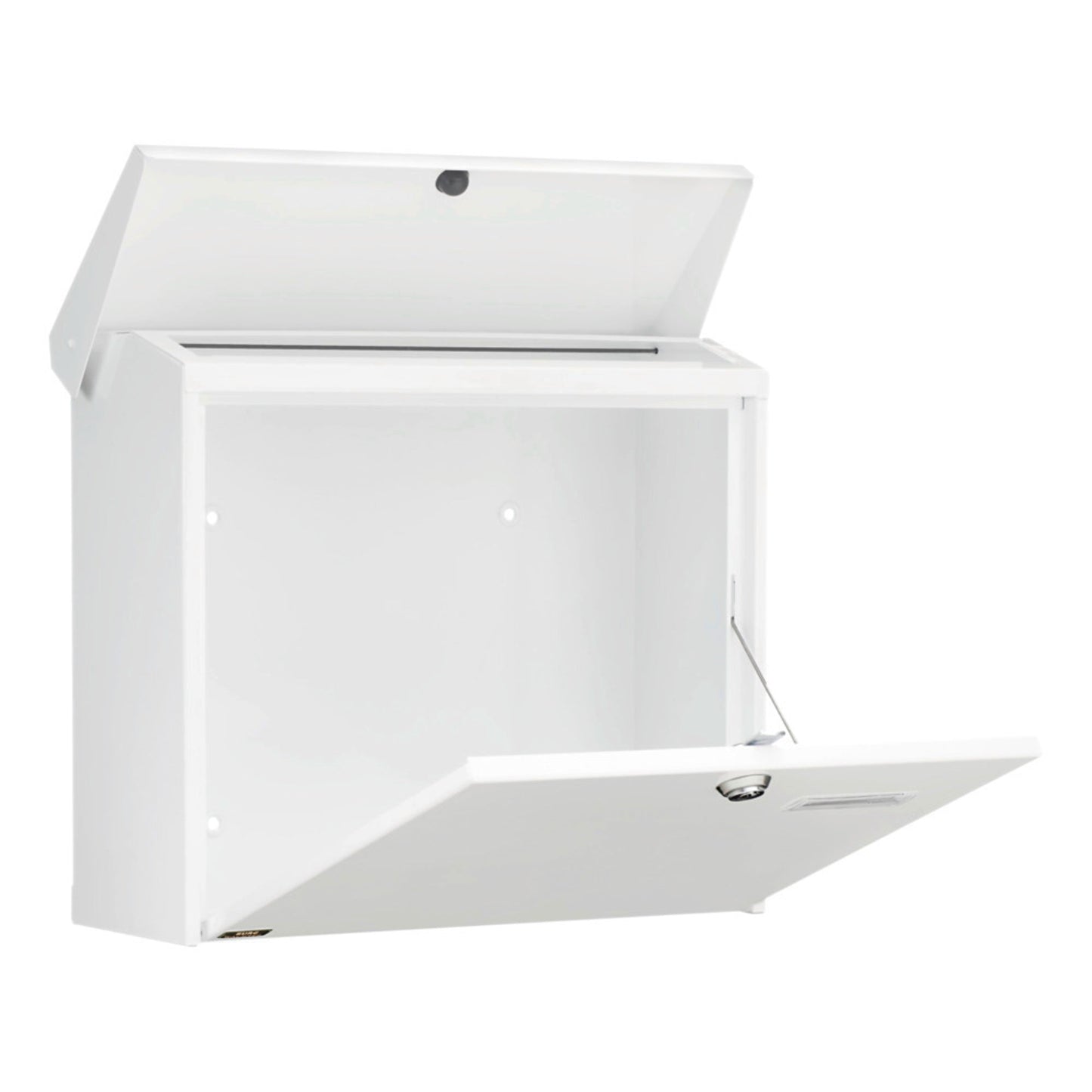 BURG-WÄCHTER Briefkasten Comfort 913 Ni 38 x 34 x 14,8 cm (B x H x T) Stahlblech weiß, pulverbeschichtet