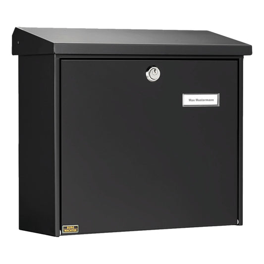 BURG-WÄCHTER Briefkasten Comfort 913 Ni 38 x 34 x 14,8 cm (B x H x T) Stahlblech schwarz, pulverbeschichtet