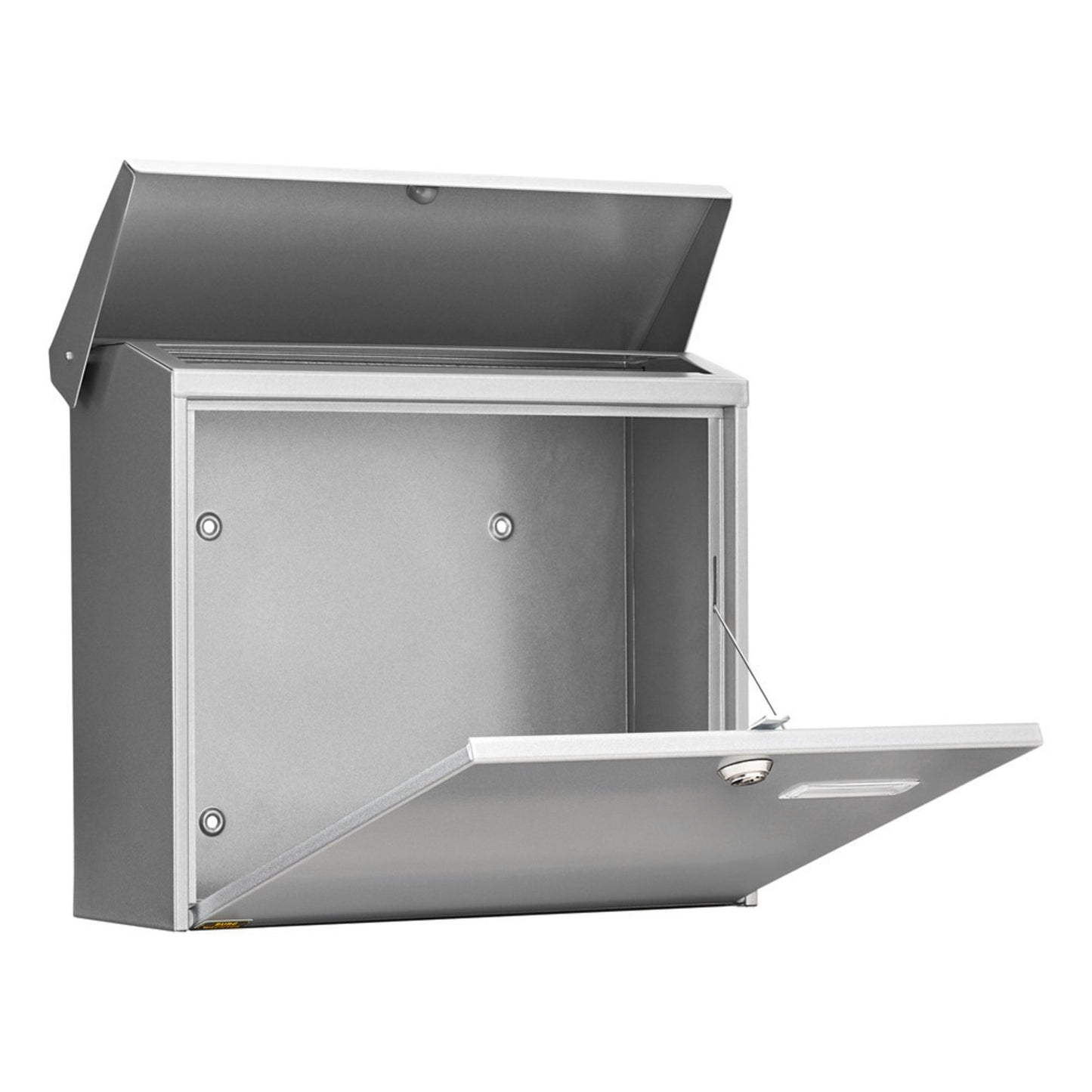 BURG-WÄCHTER Briefkasten Comfort 913 Ni 38 x 34 x 14,8 cm (B x H x T) Stahlblech silber, pulverbeschichtet