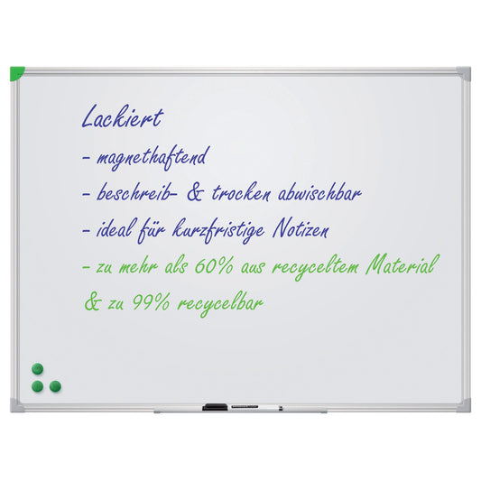 FRANKEN Whiteboard U-Act! Line® Maße der Oberfläche: 160 x 120 cm (B x H) Tafel magnethaftend nicht beidseitig beschreibbar Stahl lackiert weiß
