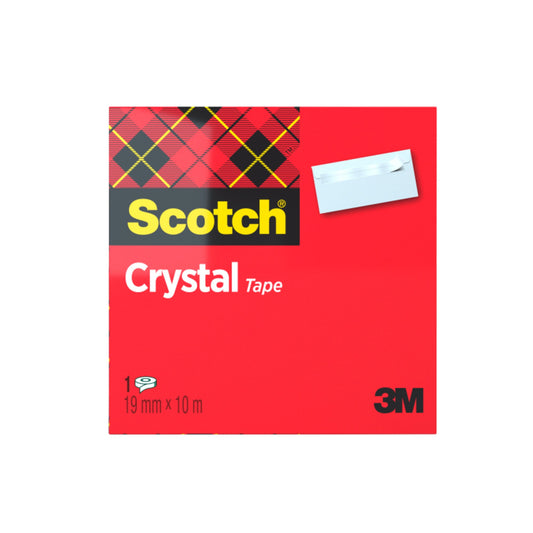 Scotch® Klebefilm Crystal 19 mm x 10 m (B x L) einseitig klebend mit Lösungsmittel Acrylat transparent
