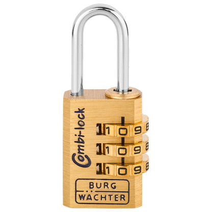 BURG-WÄCHTER Vorhangschloss Combi Lock 80 20 M Zahlenkombinationsschloss 8,7mm Messing