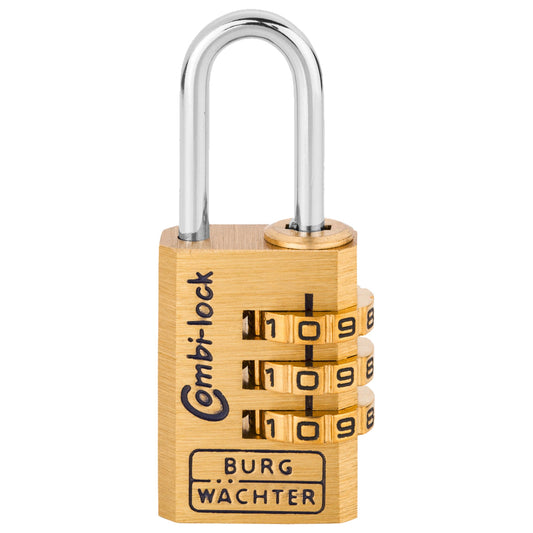 BURG-WÄCHTER Vorhangschloss Combi Lock 80 20 M Zahlenkombinationsschloss 8,7mm Messing