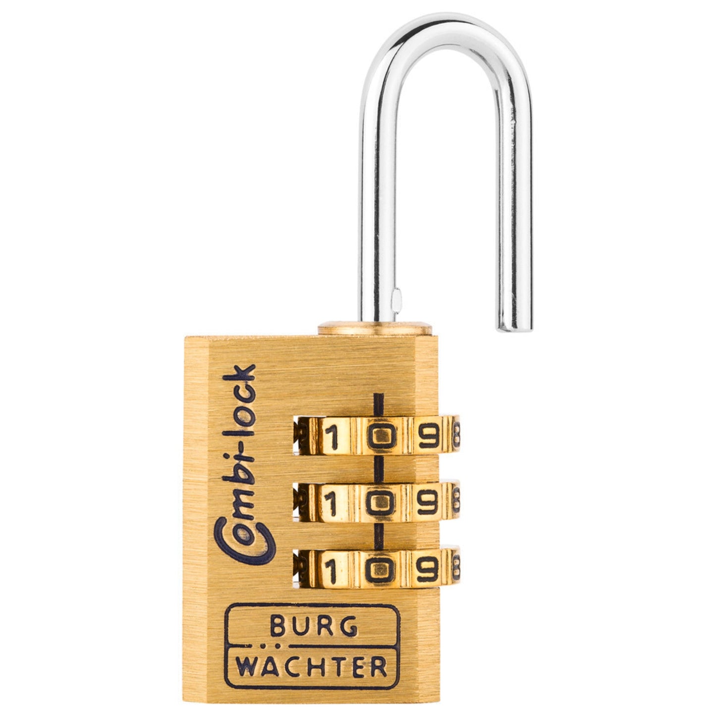 BURG-WÄCHTER Vorhangschloss Combi Lock 80 20 M Zahlenkombinationsschloss 8,7mm Messing