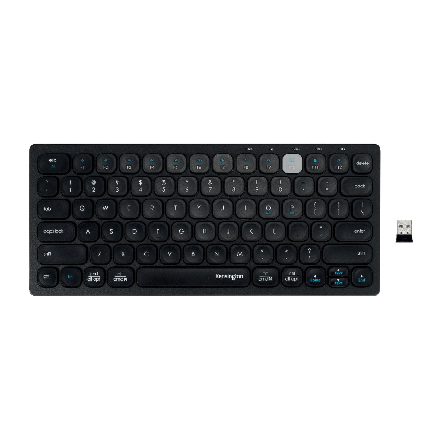 Kensington Tastatur Dual Wireless Compact USB-A 10m inkl. Empfänger schwarz