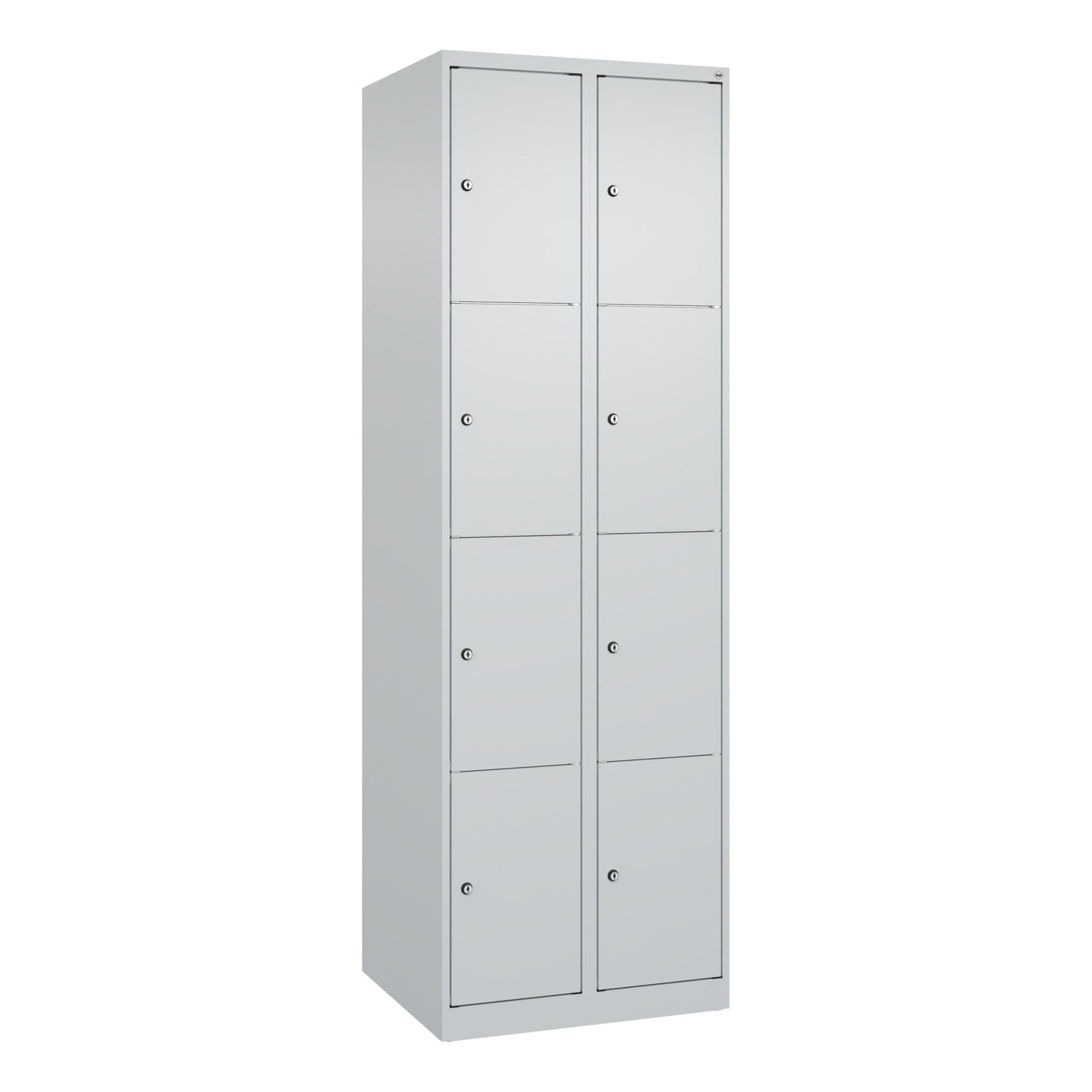 C+P Schließfachschrank Classic PLUS 8 Fächer Stahl lichtgrau
