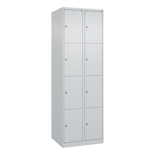 C+P Schließfachschrank Classic PLUS 8 Fächer Stahl lichtgrau
