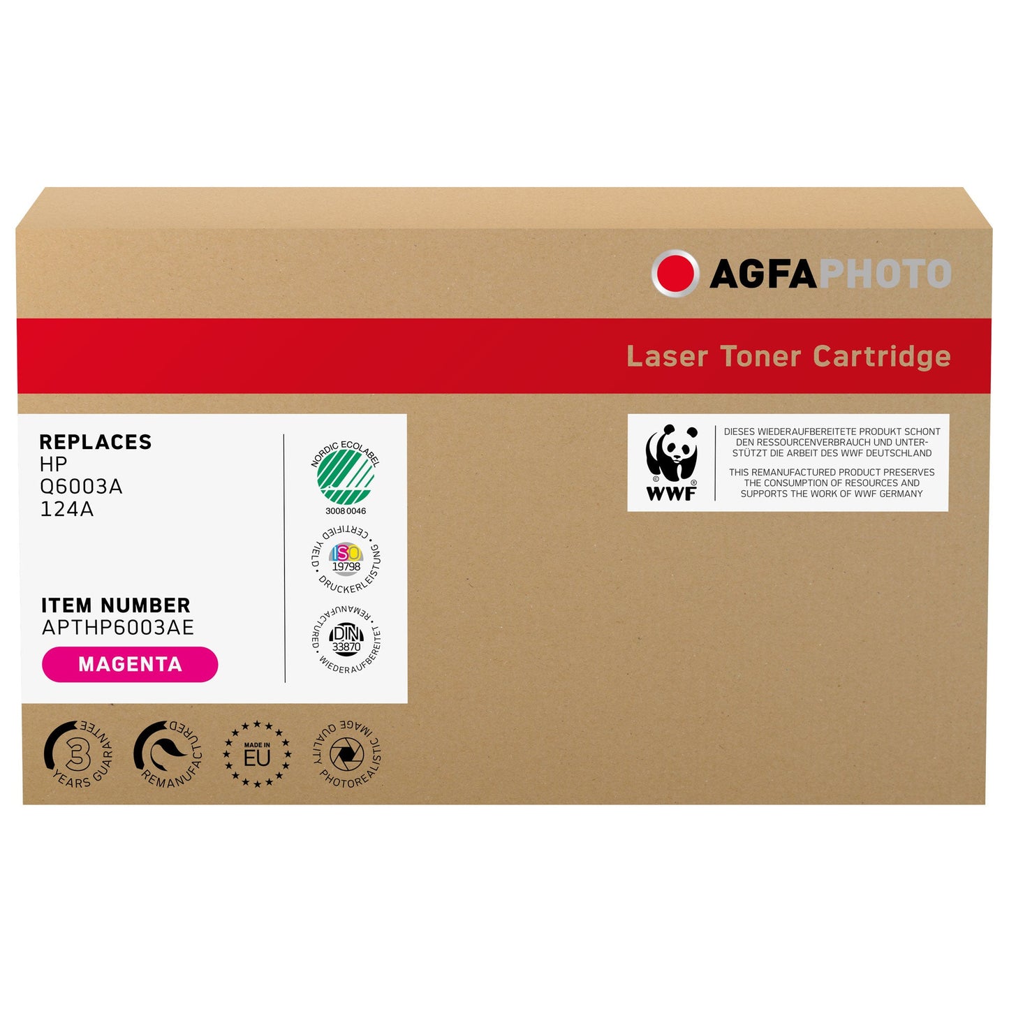 AgfaPhoto Toner kein Originalzubehör Kompatibel mit: HP 124A ca. 2.000 Seiten magenta