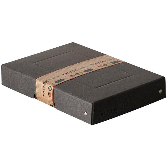 Falken Aufbewahrungsbox PureBox Black 18 x 4 x 25 cm (B x H x T) DIN A5 Pappe schwarz