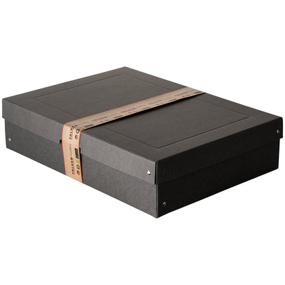 Falken Aufbewahrungsbox PureBox Black 32 x 10 x 44 cm (B x H x T) DIN A3 Pappe schwarz