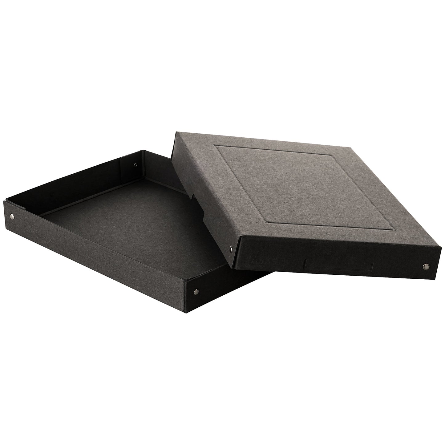 Falken Aufbewahrungsbox PureBox Black 24 x 4 x 32 cm (B x H x T) DIN A4 Pappe schwarz