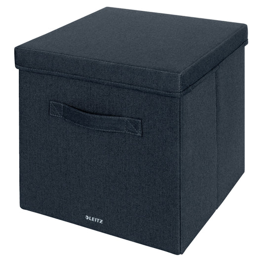 Leitz Aufbewahrungsbox Fabric groß 33 x 32,5 x 38 cm (B x H x T) Karton/Stoff samtgrau 2 St./Pack.