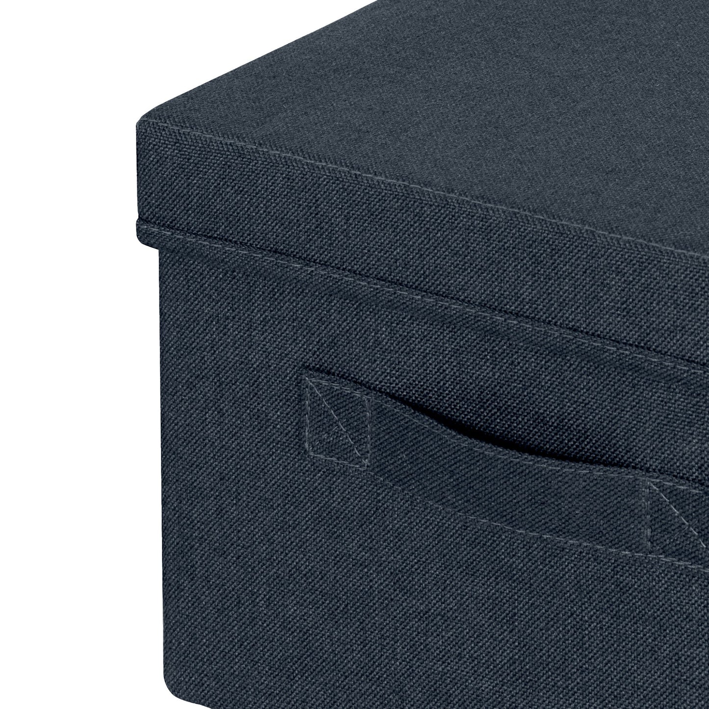 Leitz Aufbewahrungsbox Fabric mittel 28,5 x 20,3 x 38 cm (B x H x T) DIN A4 Karton/Stoff samtgrau 2 St./Pack.