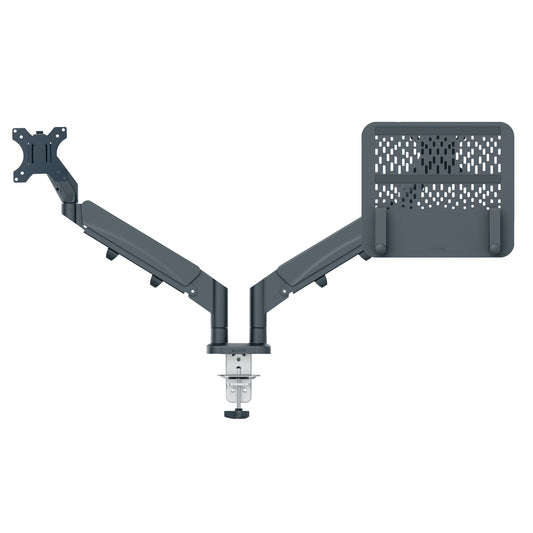 Leitz Monitorschwenkarm Ergo Monitor: 9kg Metall/Kunststoff samtgrau