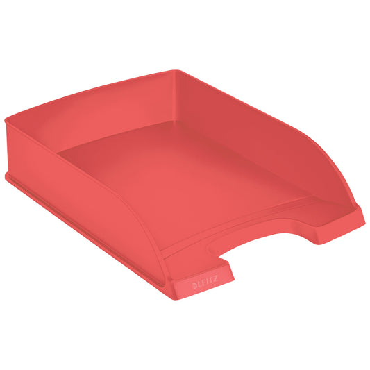 Leitz Briefablage Recycle DIN A4 Polystyrol, 90 % recycelt Farbe: hellrot