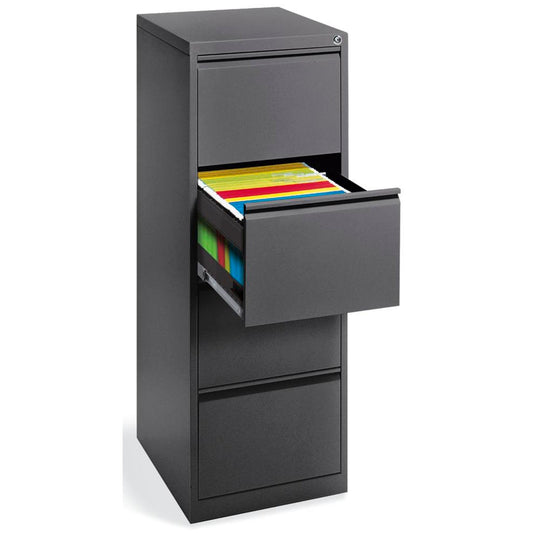 Hängeregistraturschrank BASE LINE 460 x 1.320 x 620 mm (B x H x T) Stahl, pulverbeschichtet anthrazit