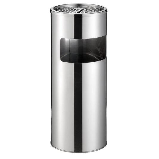 DURABLE Standascher 26 x 62 cm (Ø x H) inkl. 1,5 kg Sand Edelstahl, gebürstet metallic silber
