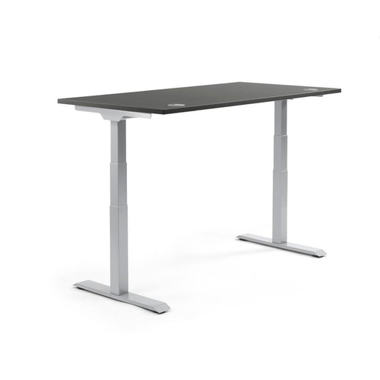 Schreibtisch FLEX MODUL Maße: 1.600 x 605-1.255 x 800 mm (B x H x T) Spanplatte, melaminharzbeschichtet anthrazit