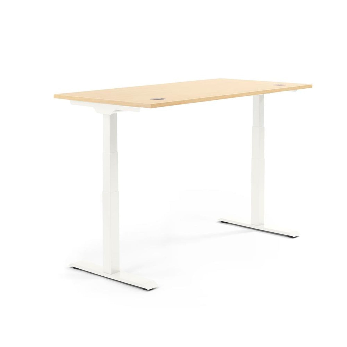 Schreibtisch FLEX MODUL Maße: 1.200 x 605-1.255 x 800 mm (B x H x T) Spanplatte, melaminharzbeschichtet ahorn