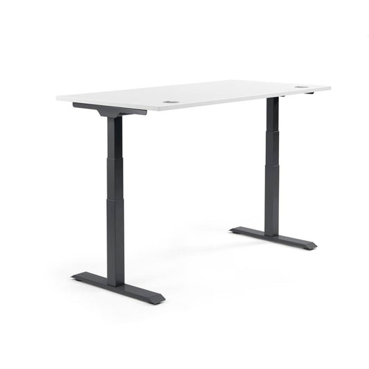 Schreibtisch FLEX MODUL Maße: 1.600 x 605-1.255 x 800 mm (B x H x T) Spanplatte, melaminharzbeschichtet weiß