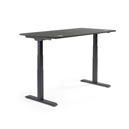 Schreibtisch FLEX MODUL Maße: 1.800 x 605-1.255 x 800 mm (B x H x T) Spanplatte, melaminharzbeschichtet anthrazit