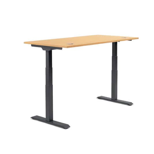 Schreibtisch FLEX MODUL Maße: 2.000 x 605-1.255 x 800 mm (B x H x T) Spanplatte, melaminharzbeschichtet buche