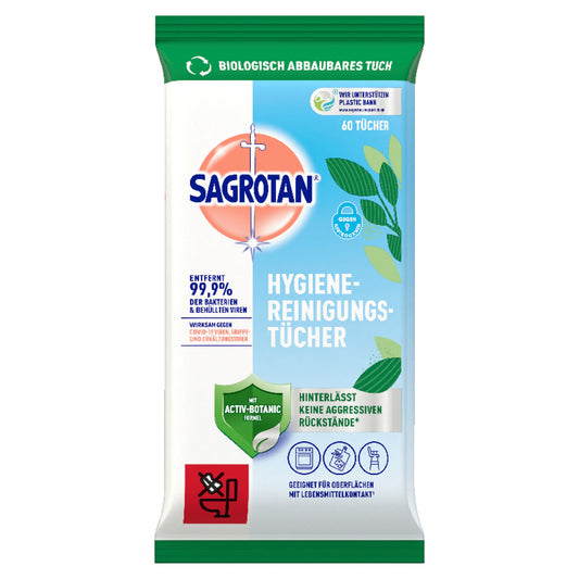 Sagrotan Desinfektionstücher antibakteriell Bakterien 2-3 60 St./Pack.