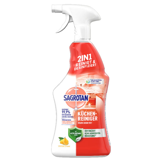 Sagrotan Küchenreiniger Biozidprodukte vorsichtig verwenden. Vor Gebrauch stets Etikett und Produktinformationen lesen. Zitrone 2,4-3 Sprühflasche Kunststoff 0,75l