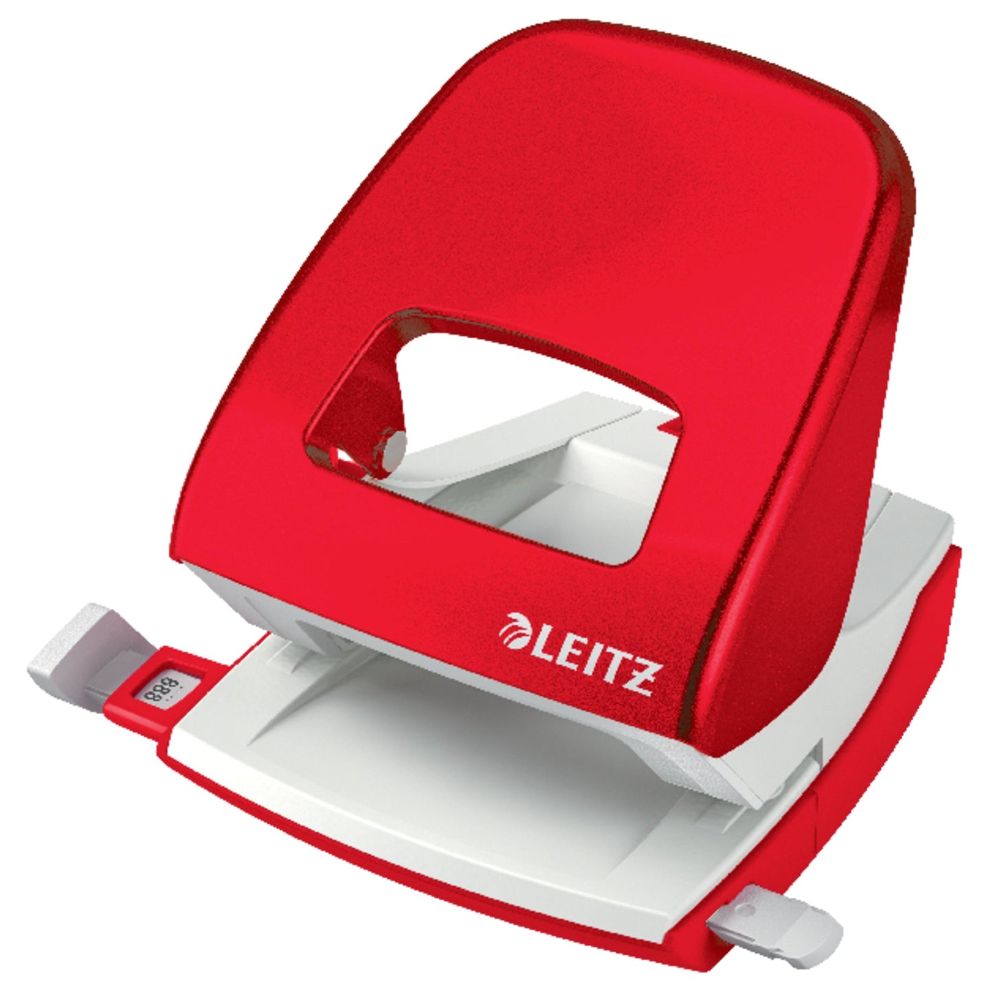 Leitz Locher NeXXt WOW 5008 8cm 30 Bl. (80 g/m²) mit Anschlagschiene rot