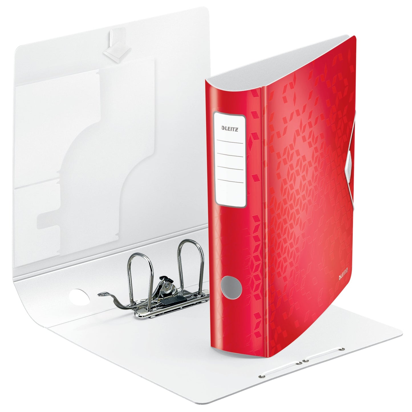 Leitz Ordner Active WOW 82mm DIN A4 Rückenschild: geklebt ohne Schlitze Werkstoff: Polyfoam rot
