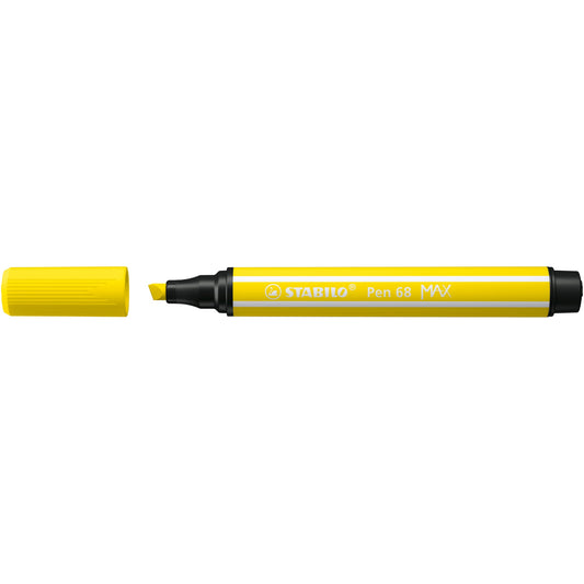 STABILO® Fasermaler Pen 68 MAX 1-5mm zitronengelb nicht auswaschbar