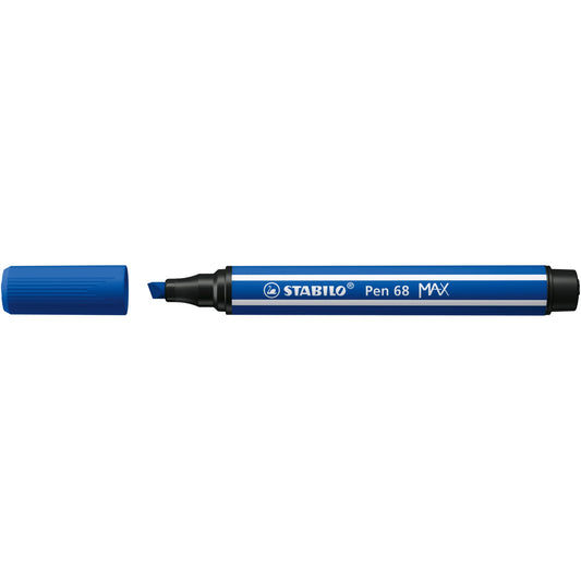 STABILO® Fasermaler Pen 68 MAX 1-5mm mittelblau nicht auswaschbar