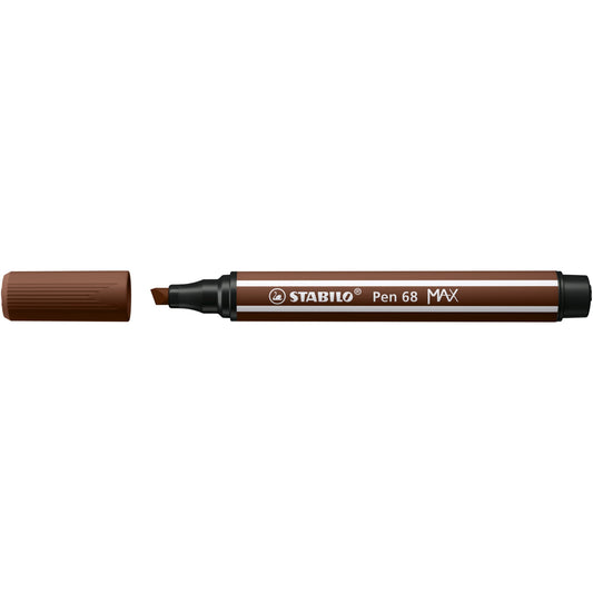 STABILO® Fasermaler Pen 68 MAX 1-5mm braun nicht auswaschbar