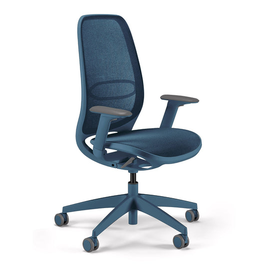 Sedus Bürodrehstuhl se:air 42-55cm Rolle ungebremst (für Hartboden) Kunststoff blau