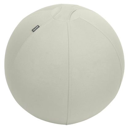 Leitz Sitzball Ergo Active 55cm inkl. Stoffüberzug, Handluftpumpe, 2 Verschlussstopfen, Stopfenentferner PVC, phtalatfrei 100 % Polyester hellgrau