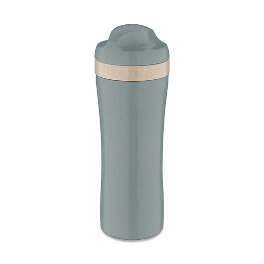 Koziol Trinkflasche OASE 0,425l TPE Kunststoff nature flower blue